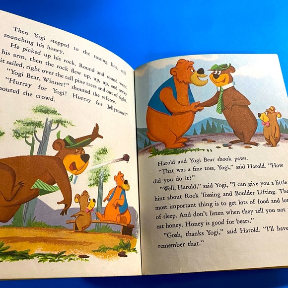 YOGI BEAR VTG 1960 A LITTLE GOLDEN BOOK YOGI BEAR OUR HERO HARDCOVER - Picture 13 of 14